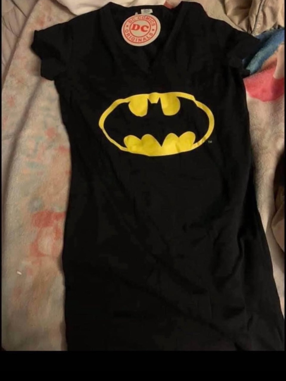 Brand new super hero top batman T shirt  with tags size small woman’s costume DC
